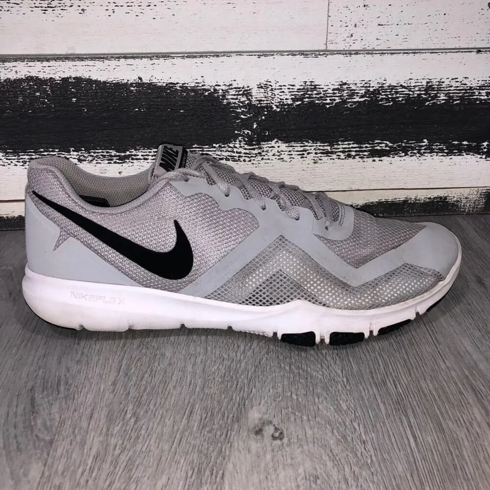 Men's 15 Nike Flex Control II Training Wolf Gray/Black-White Shoes 924204-012
